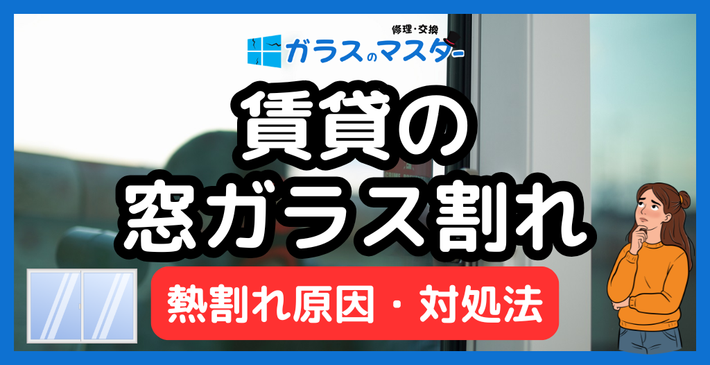 賃貸の窓ガラスがひび割れた！熱割れの原因と対処法